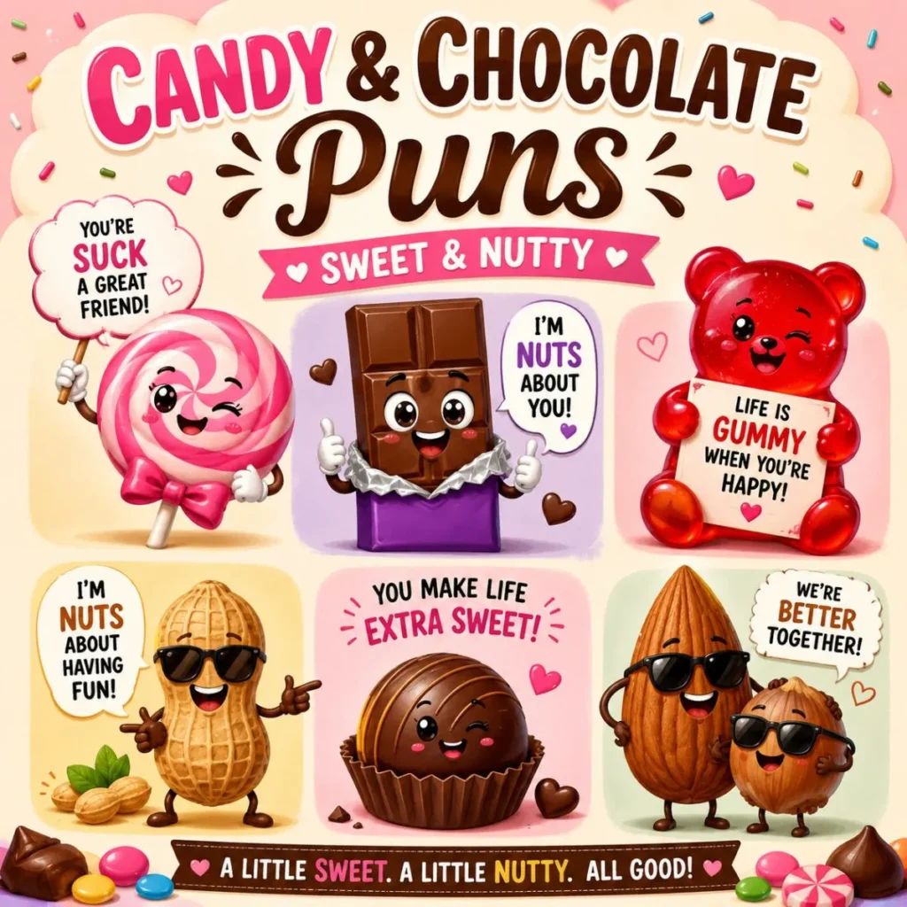 Candy & Chocolate Puns (Sweet & Nutty)
