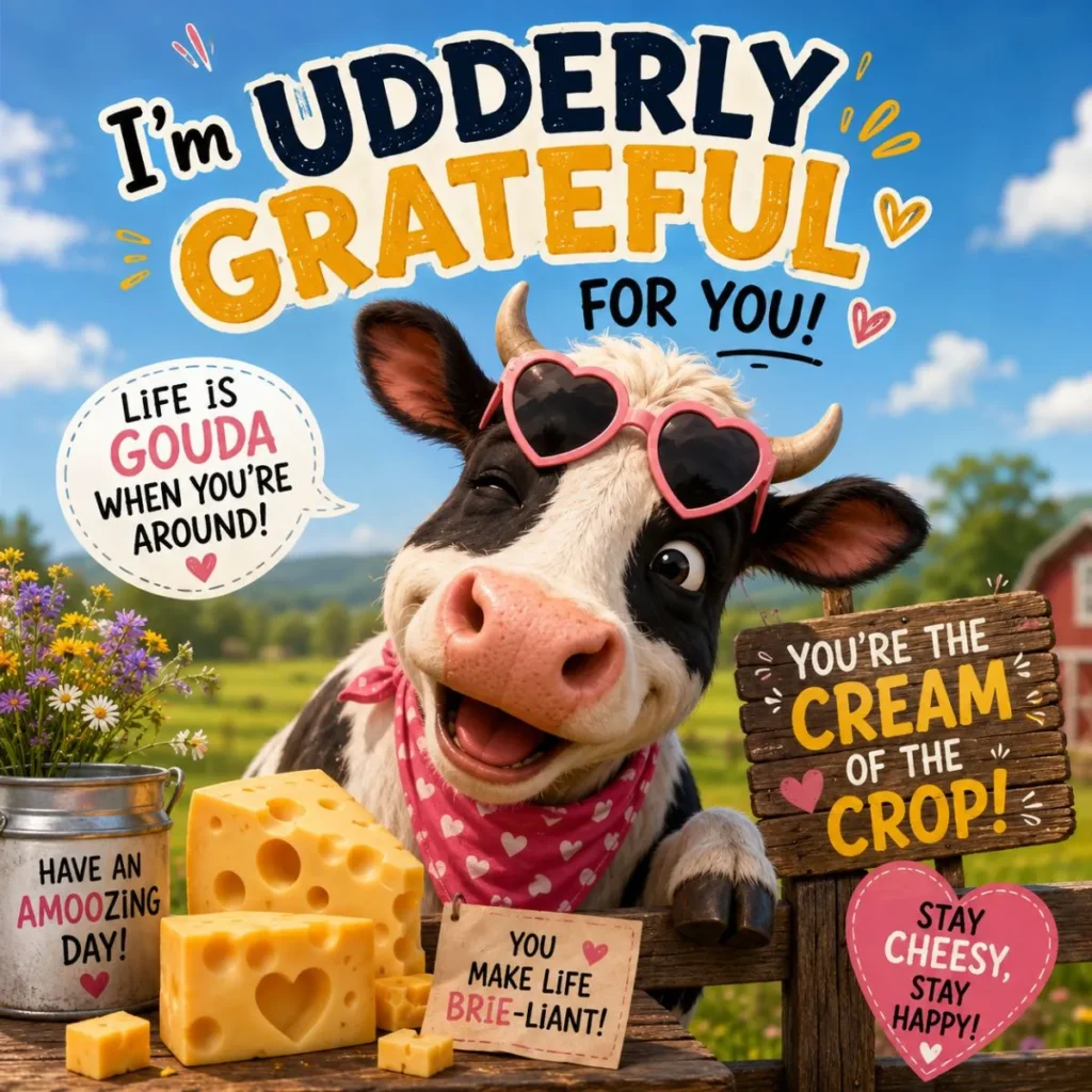 🧀 Cheesy Cow Puns (But the Good Kind)