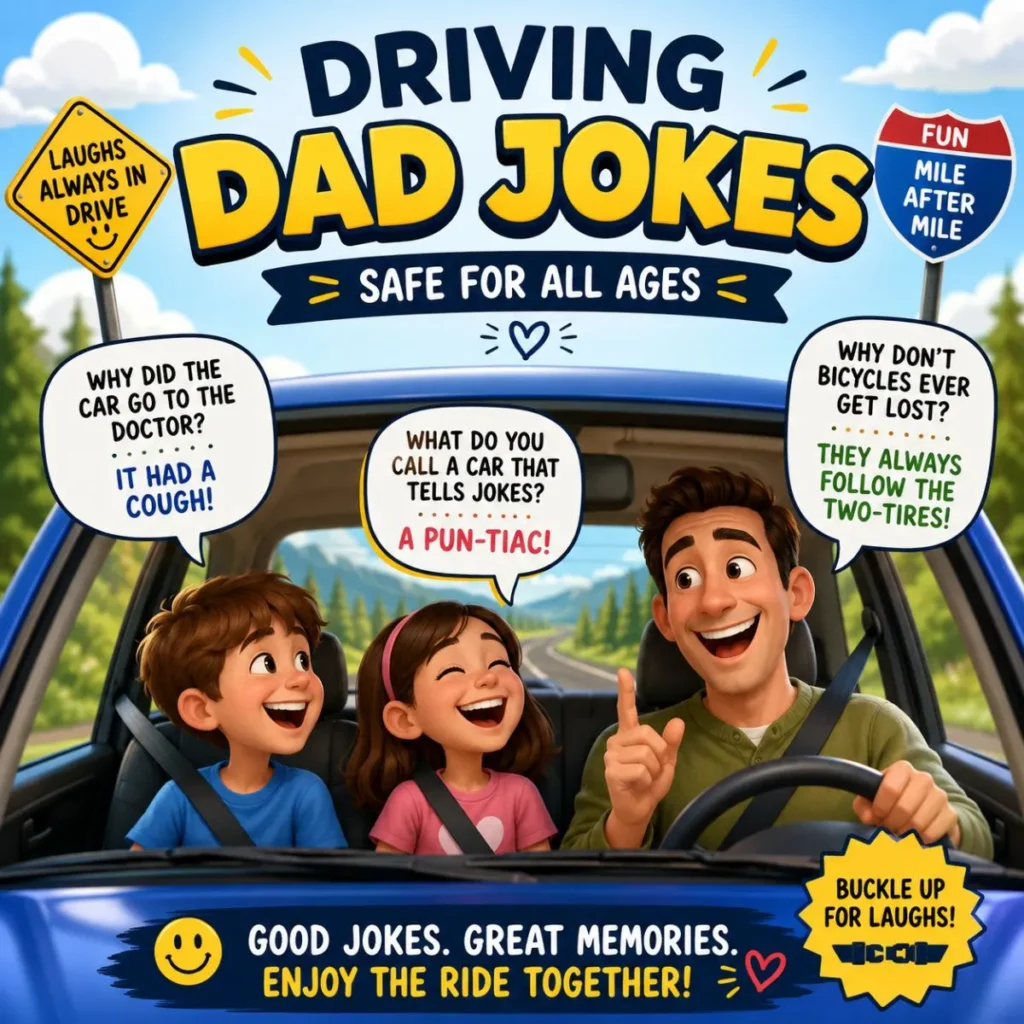 Driving Dad Jokes (Safe for All Ages)