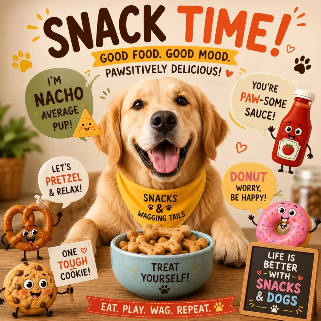 Food & Dog Puns (Snack Time!)