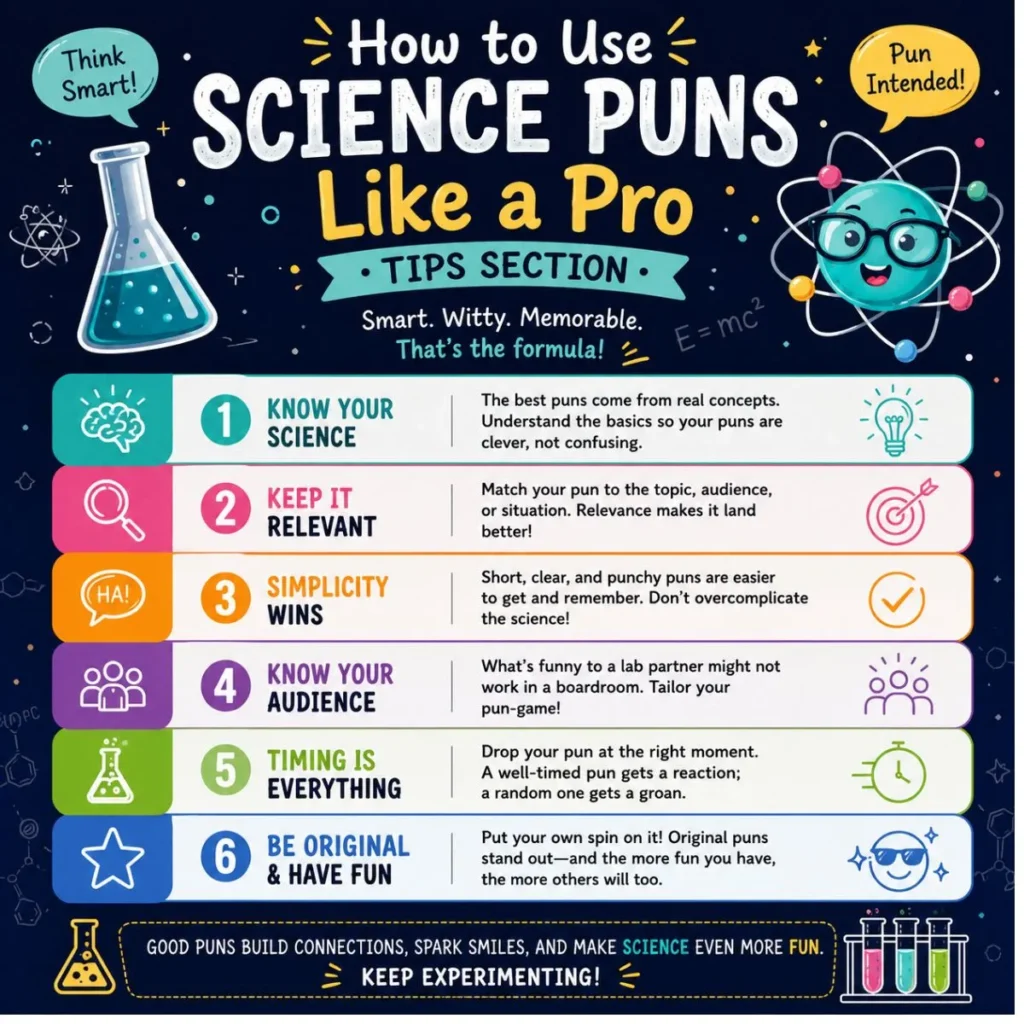 How to Use Science Puns Like a Pro (Tips Section)