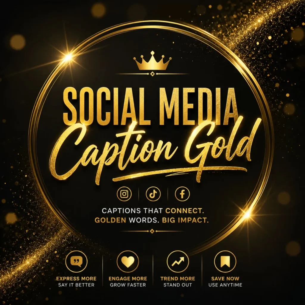 Social Media Caption Gold (Instagram, TikTok, FB)