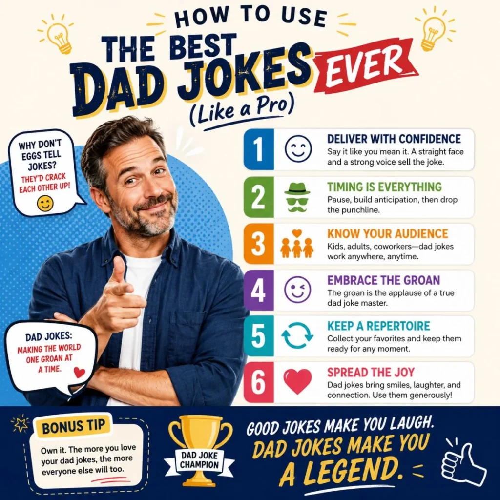 💡 How to Use the Best Dad Jokes Ever (Like a Pro)