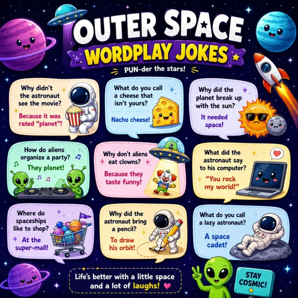 🛸 Outer Space Wordplay Jokes