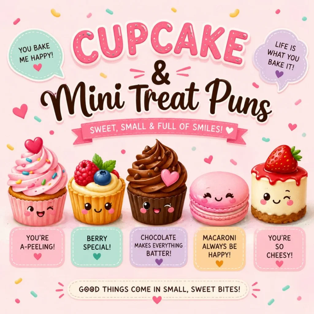 đ§ Cupcake & Mini Treat Puns