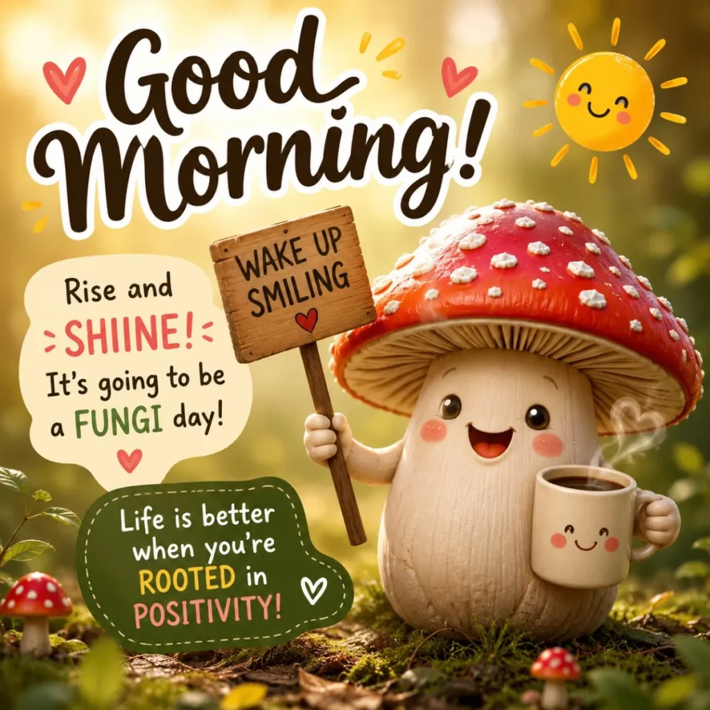 Good Morning Mushroom Puns (Wake Up Smiling)