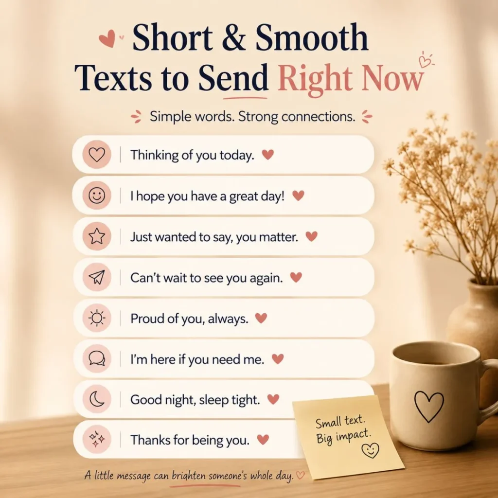📱 Short & Smooth Texts to Send Right Now