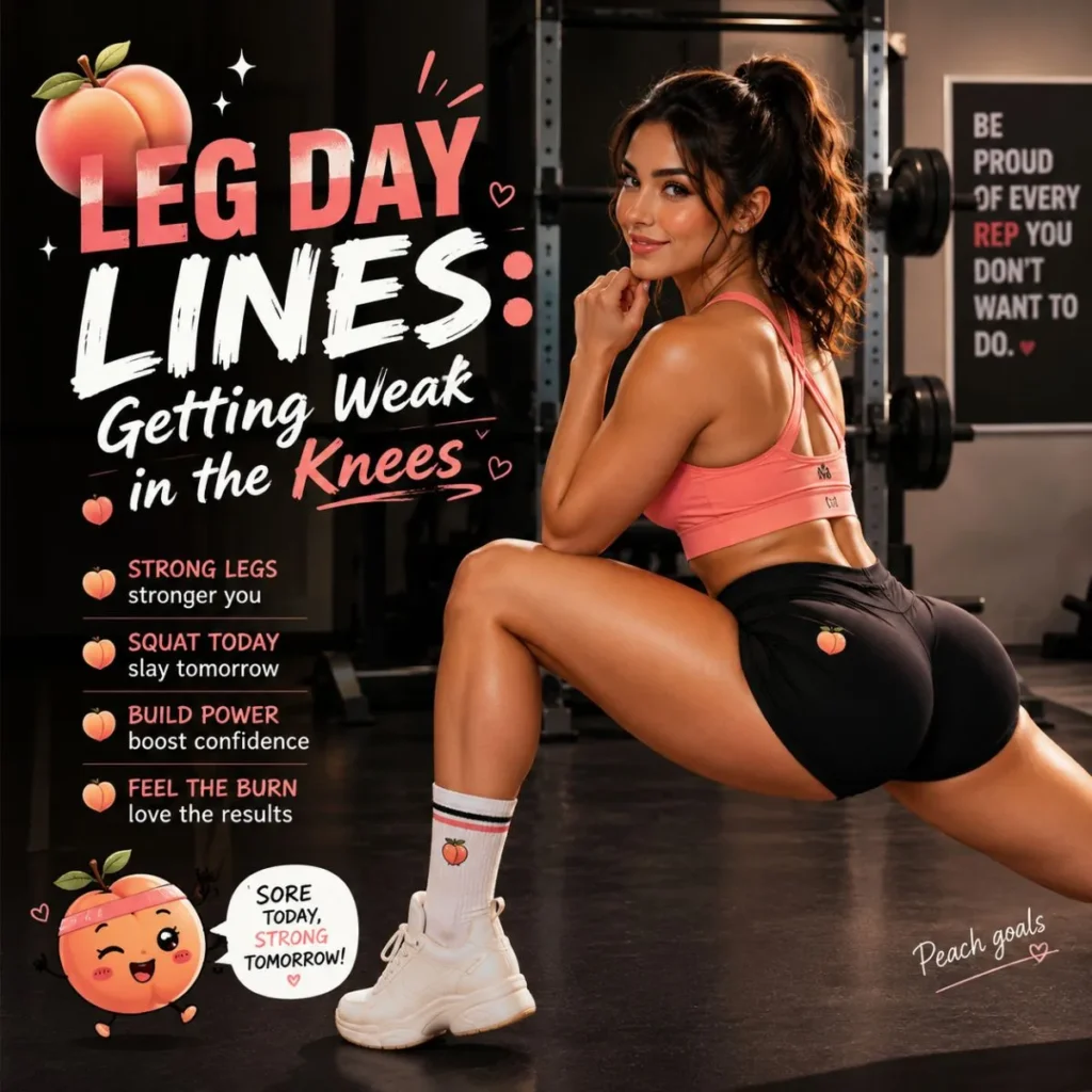 🍑 Leg Day Lines: Getting Weak in the Knees