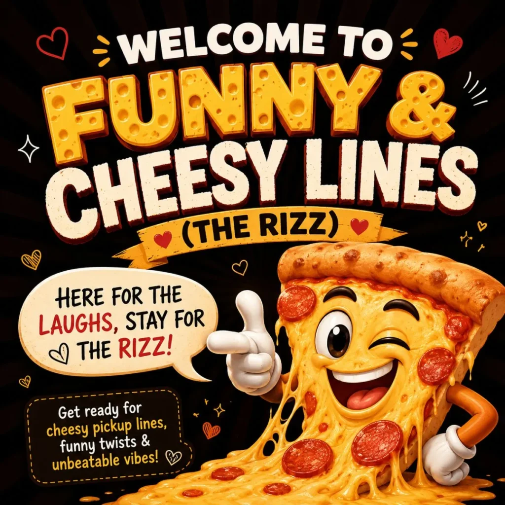 🍕 Funny & Cheesy Lines (The Rizz)