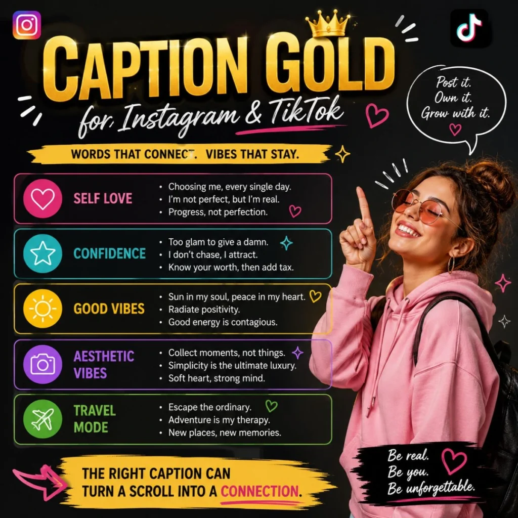 🎯 Caption Gold for Instagram & TikTok