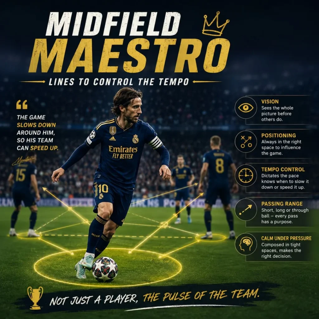 🐐 Midfield Maestro Lines to Control the Tempo