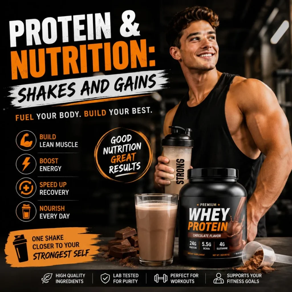 🥤 Protein & Nutrition: Shakes and Gains