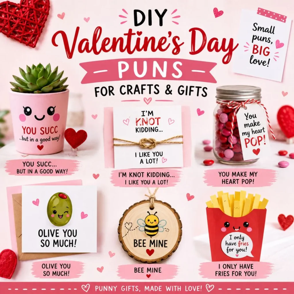 🎨 DIY Valentine's Day Puns for Crafts & Gifts
