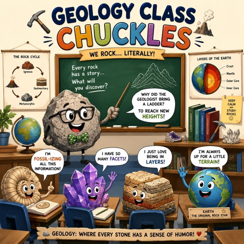 🏞️ Geology Class Chuckles (Educational & Clean)