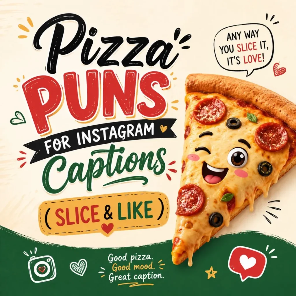 🌟 Pizza Puns for Instagram Captions (Slice & Like)