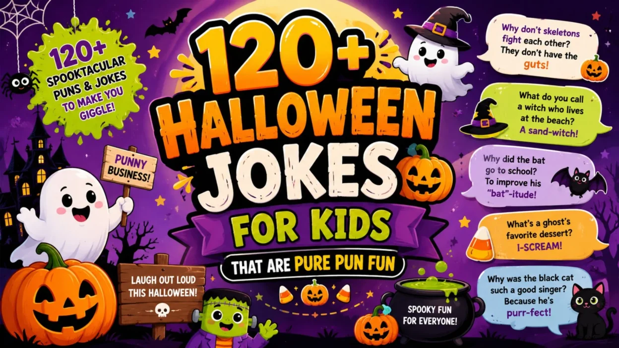 120+ Halloween Jokes for Kids That Are Pure Pun Fun 🎃👻