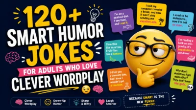 Smart Humor Jokes for Adults Who Love Clever Wordplay 😏🧠