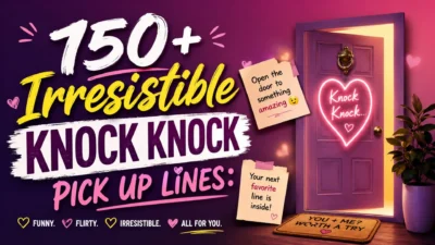 150+ Irresistible Knock-Knock Pick-Up Lines