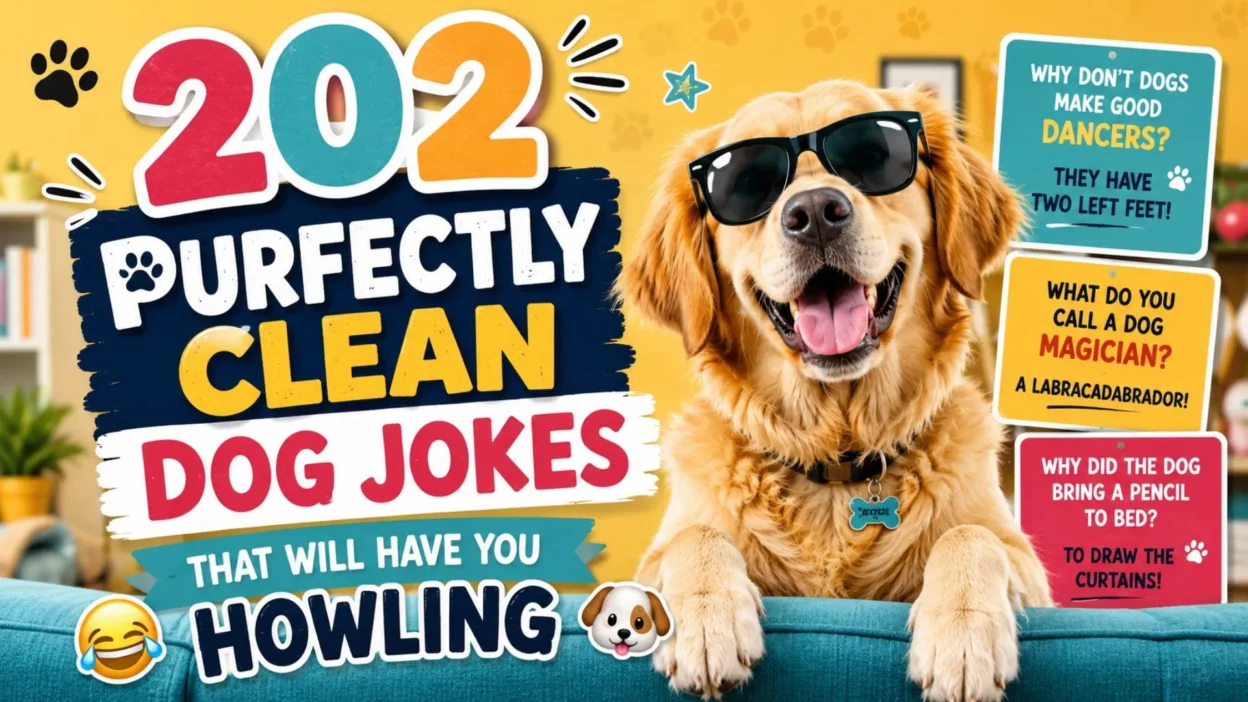 202 PUPerfectly Clean Dog Jokes That Will Have You Howling 😂🐶