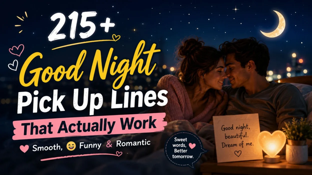 215 Good Night Pick Up Lines That Actually Work (Smooth, Funny & Romantic)