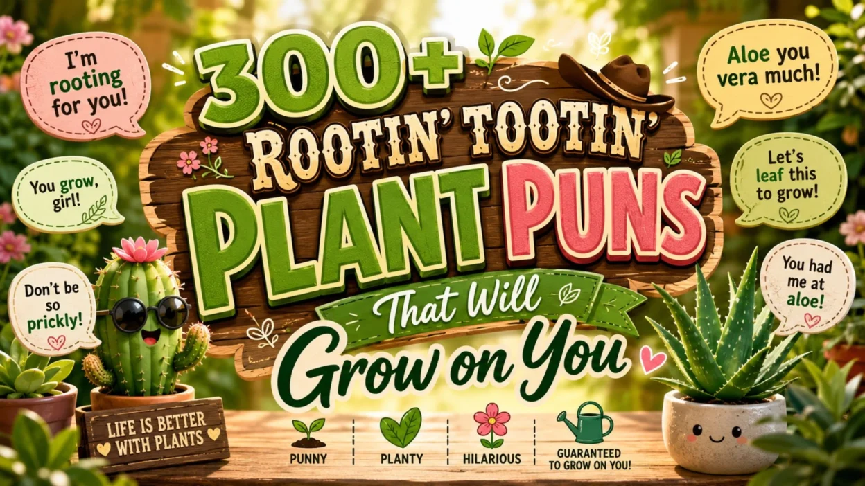 300 Rootin’ Tootin’ Plant Puns That Will Grow on You 🌱😂