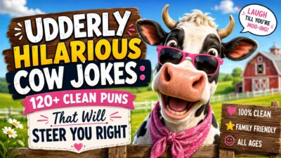 Udderly Hilarious Cow Jokes 120+ Clean Puns That Will Steer You Right 🐮😂 (1)