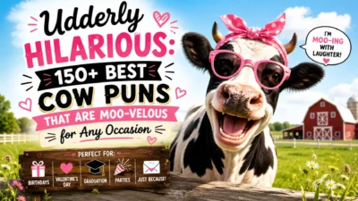 Udderly Hilarious 150+ Best Cow Puns That Are Moo-velous for Any Occasion