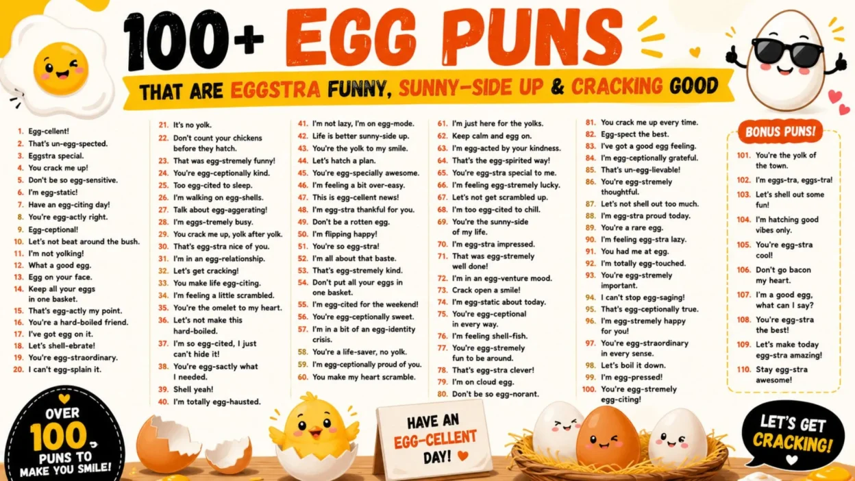 Egg Puns That Are Eggstra Funny, Sunny-Side Up & Cracking