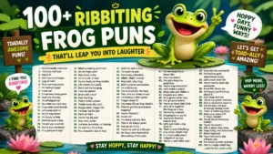 100 Ribbiting Frog Puns That’ll Leap You Into Laughter 🐸