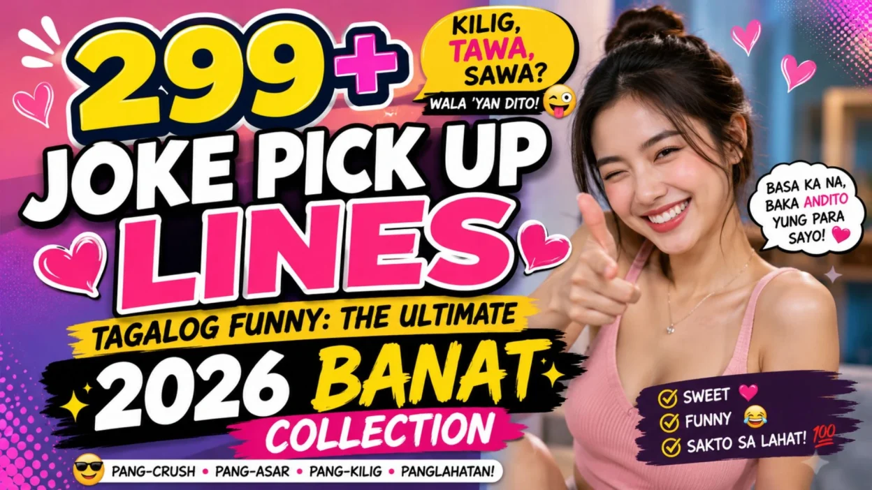 299 Joke Pick Up Lines Tagalog Funny: The Ultimate 2026 Banat Collection