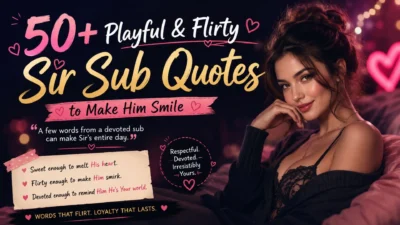 50 Playful & Flirty Sir Sub Quotes to Make Him Smile