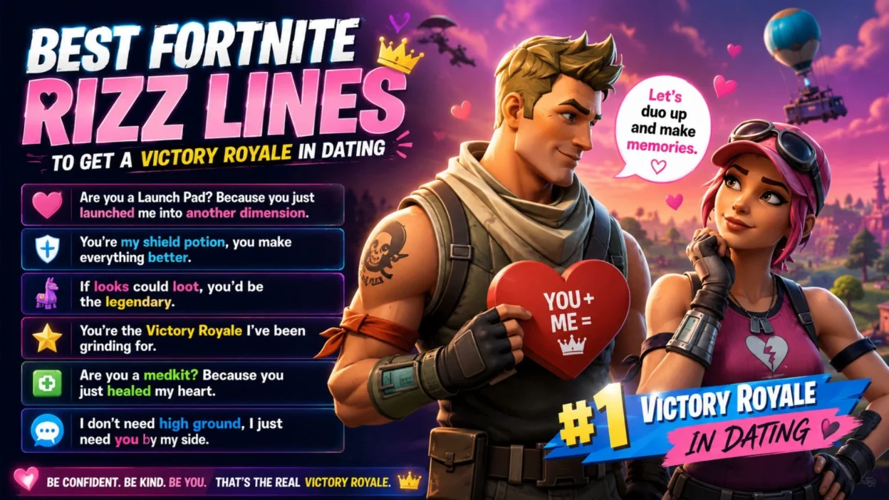 Best Fortnite Rizz Lines to Get a Victory Royale in Dating