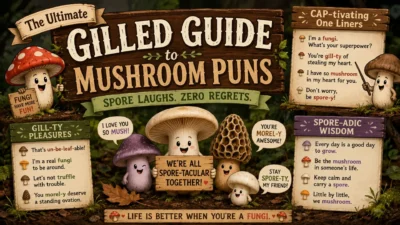 The Ultimate Gilled Guide to Mushroom Puns