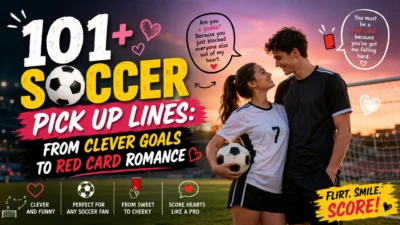 ⚽ 101+ Soccer Pickup Lines From Clever Goals to Red Card Romance