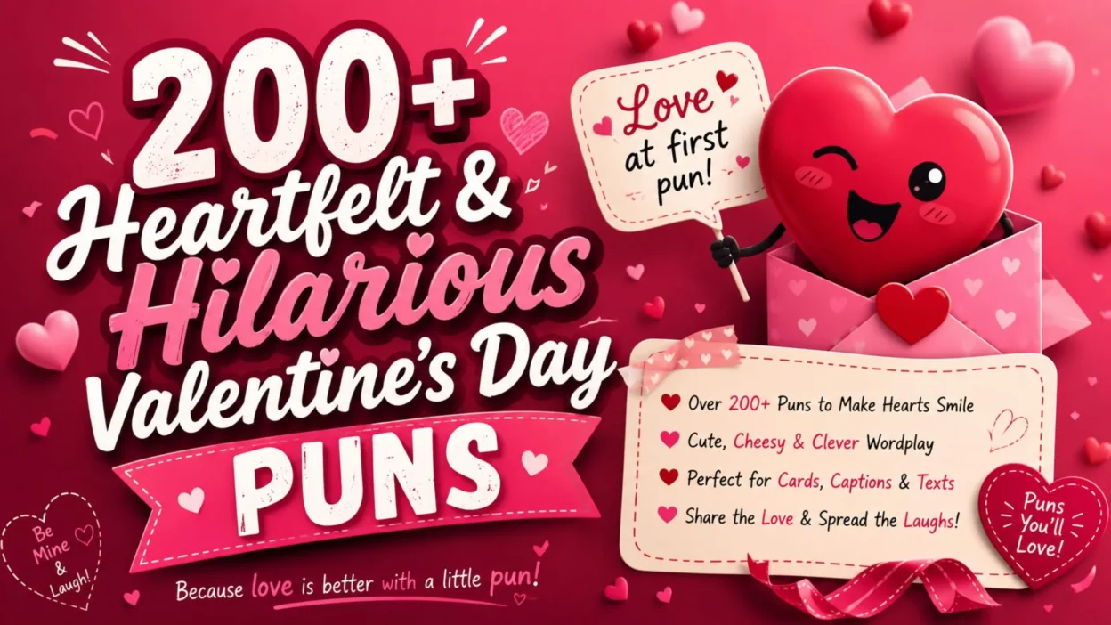 200+ Heartfelt & Hilarious Valentine’s Day Puns