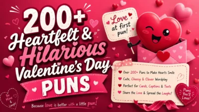 200+ Heartfelt & Hilarious Valentine’s Day Puns